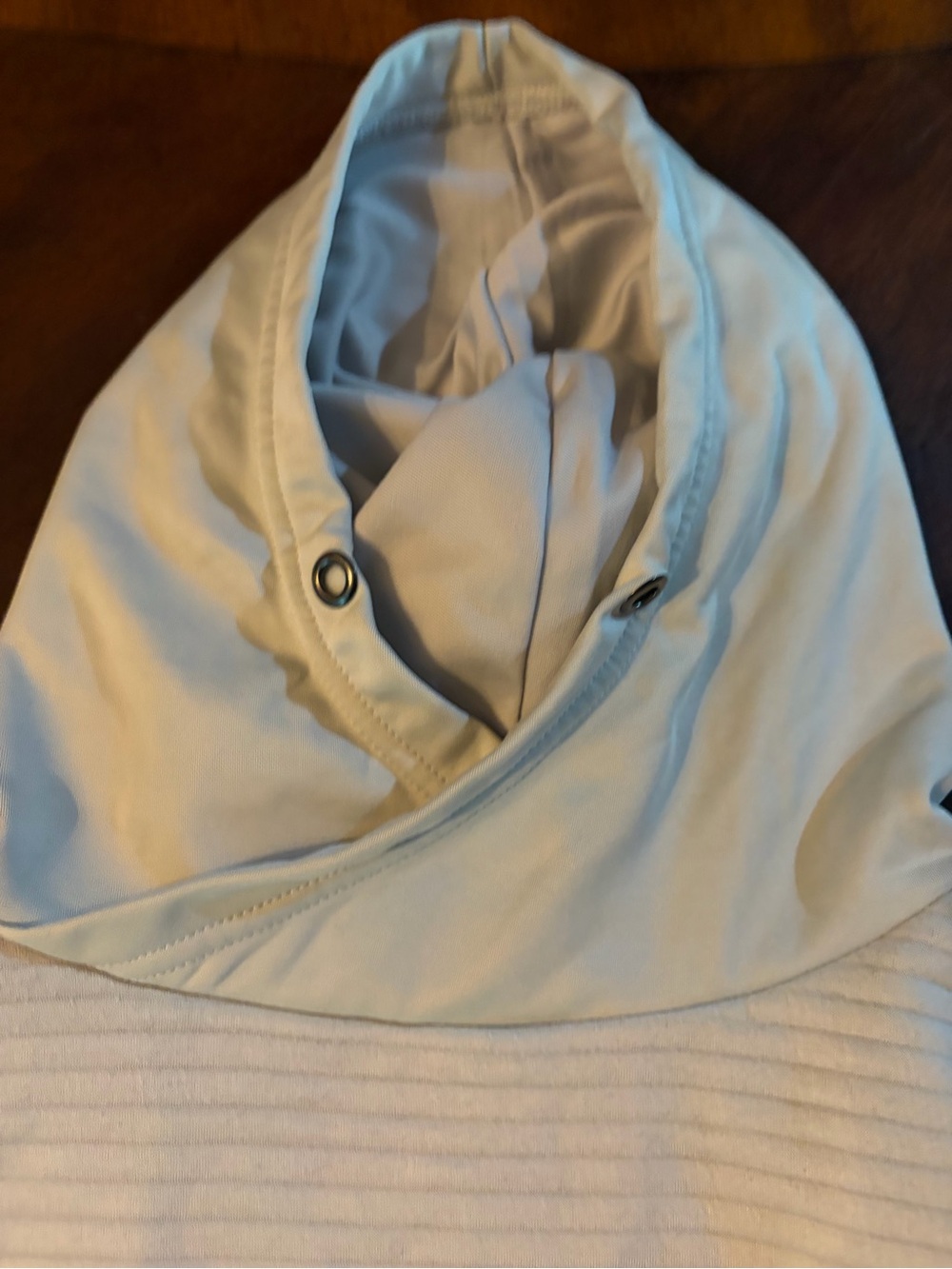 Women’s Creamy green Hooded Wrap Top